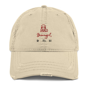 BrownGirl,RDH Distressed Dad Hat