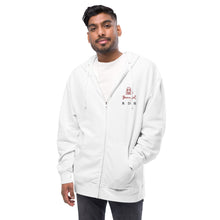 Load image into Gallery viewer, Unisex fleece zip up hoodie