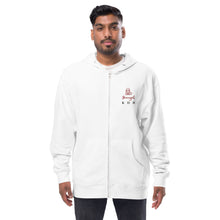 Load image into Gallery viewer, Unisex fleece zip up hoodie