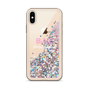Brown And Educated Liquid Glitter Phone Case