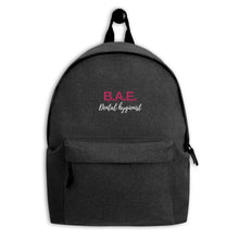 Load image into Gallery viewer, Brown And Educated Embroidered Backpack
