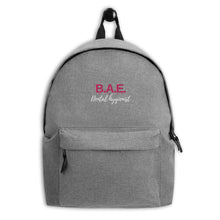 Load image into Gallery viewer, Brown And Educated Embroidered Backpack
